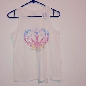 place XXL girls tank unicorn heart